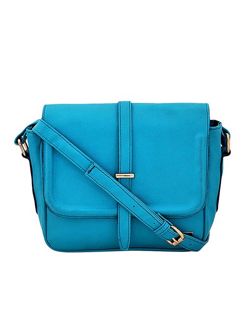 blue leatherette regular sling bag - 15105511 - Very Small Image - 1