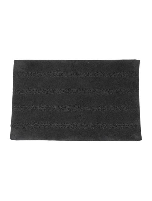 textured shimmer stripe cotton rug, 1800 gsm , (black) - 15106305 - Very Small Image - 1