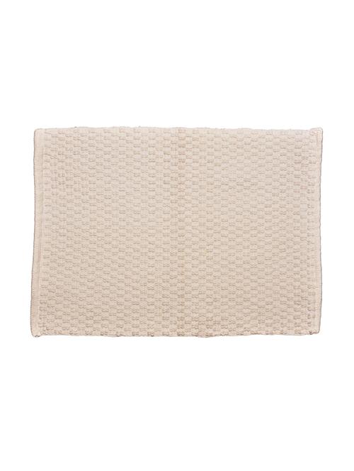 textured handloom woven cotton bathmat, 1300 gsm - 15106310 - Very Small Image - 1