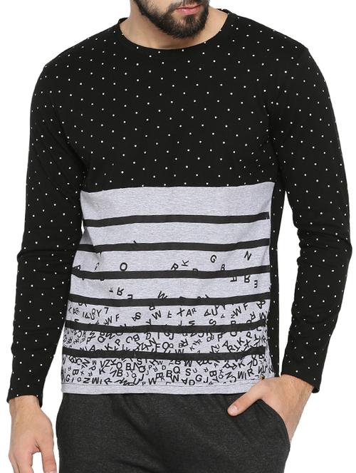black all over print t-shirt - 15106494 - Very Small Image - 1