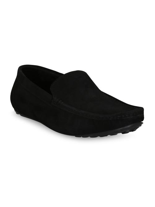 black suede slip on loafer - 15107399 - Very Small Image - 1
