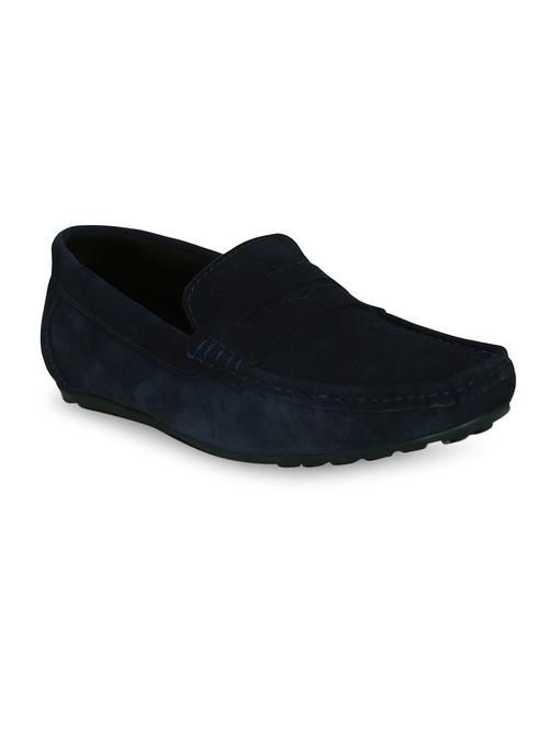 blue suede slip on loafer - 15107403 - Very Small Image - 1