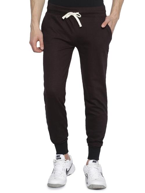 brown cotton joggers - 15107534 - Very Small Image - 1