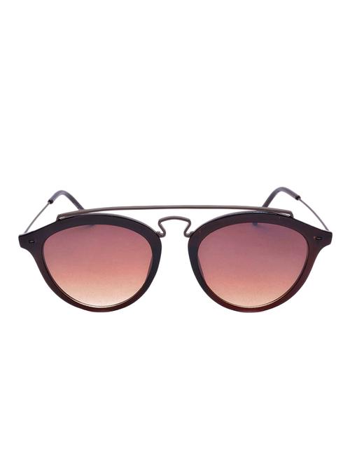 stacle metal crossbar sleek round unisex sunglasses (st19525|56|brown) - 15107692 - Very Small Image - 1