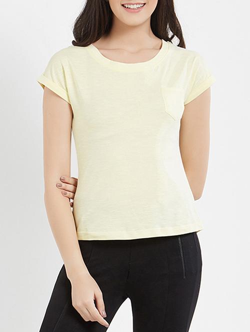 women's plain round neck t-shirt - 15110257 - Very Small Image - 1