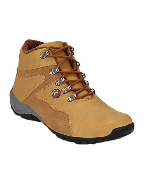 tan lace up hiking boots - 15110814 - Very Small Image - 1