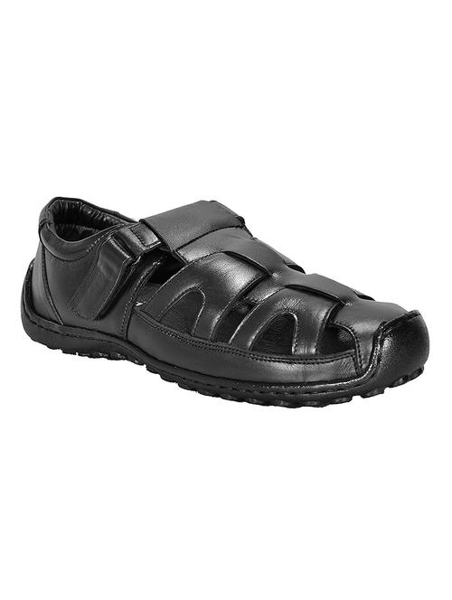 black leather slip on sandal - 15111306 - Very Small Image - 1