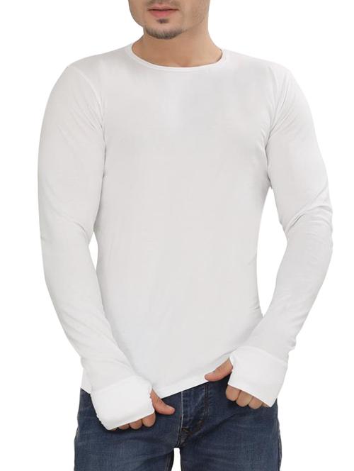 white cotton t-shirt - 15111372 - Very Small Image - 1