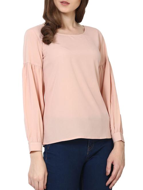 blush lantern sleeve top - 15111498 - Very Small Image - 1