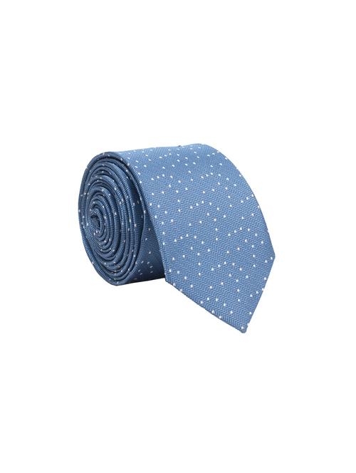 blue micro fiber tie - 15114553 - Very Small Image - 1