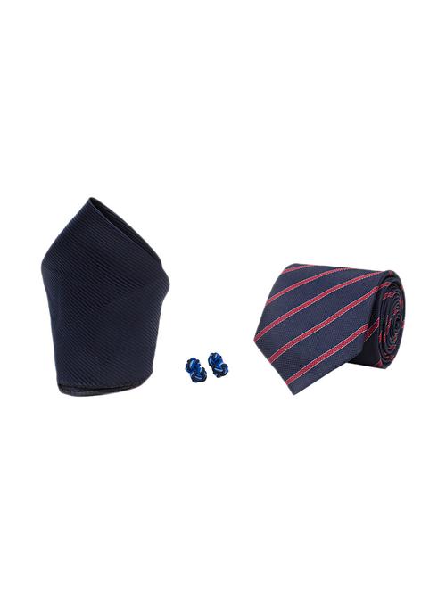 blue micro fiber tie - 15114584 - Very Small Image - 1