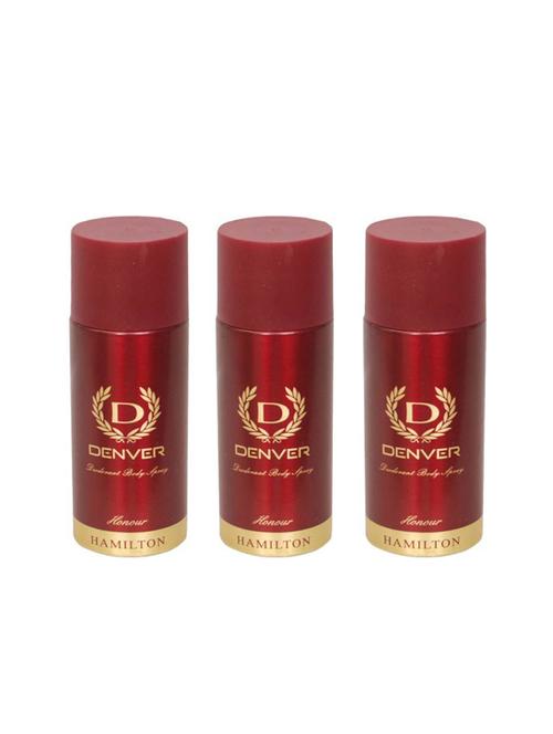 denver honour deodorant spray - for men (450 ml, pack of 3) - 15115324 - Very Small Image - 1