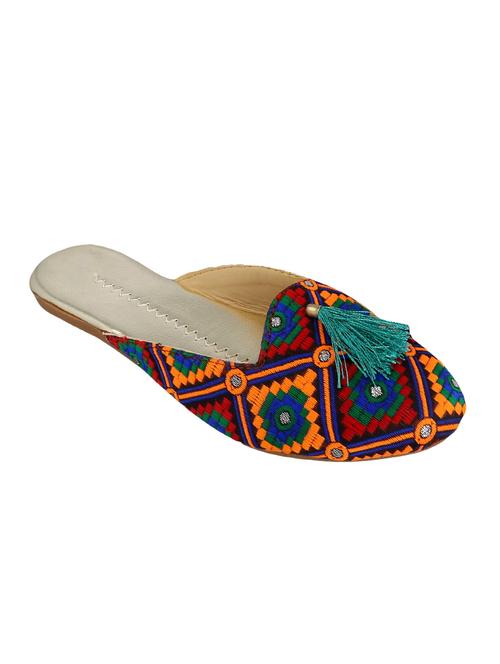 multi colored fabric mules sandals - 15116794 - Very Small Image - 1