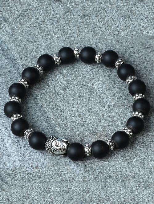 black metal beaded bracelet - 15116843 - Very Small Image - 1