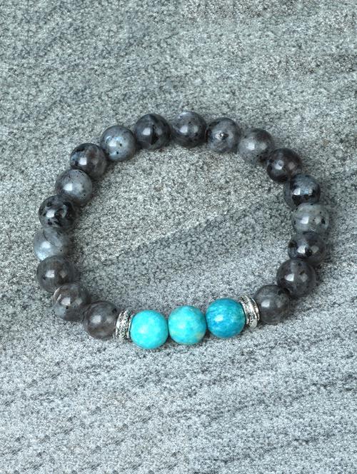 grey metal beaded bracelet - 15116887 - Very Small Image - 1