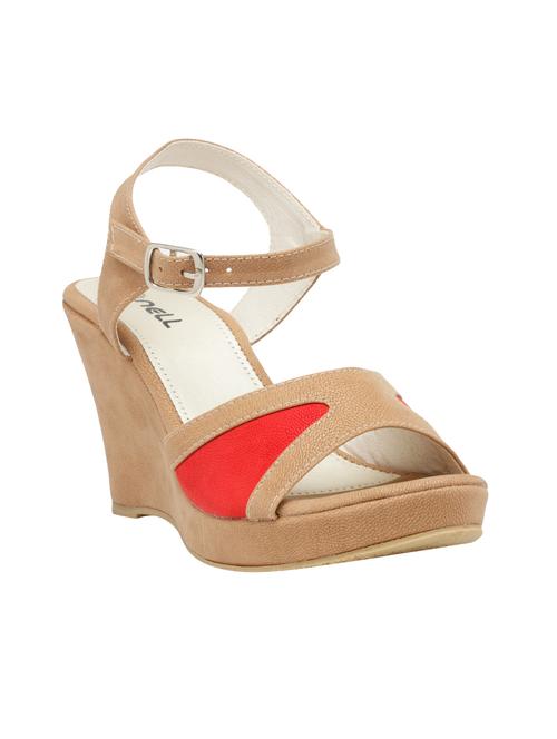 beige ankle strap wedge - 15117314 - Very Small Image - 1