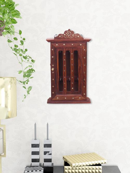 sheesham wood wall hanging key holder - 15117778 - Very Small Image - 1