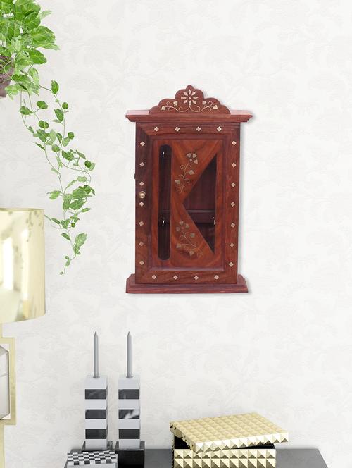 sheesham wood wall hanging key holder - 15117782 - Very Small Image - 1