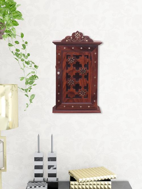 sheesham wood wall hanging key holder - 15117786 - Very Small Image - 1