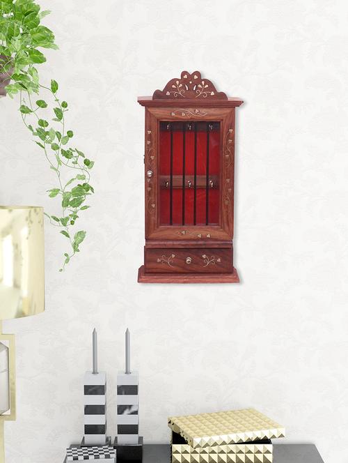 sheesham wood wall hanging key holder - 15117792 - Very Small Image - 1