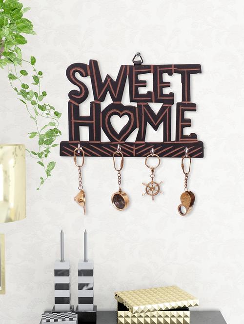 sweet home wall hanging key holder - 15117797 - Very Small Image - 1