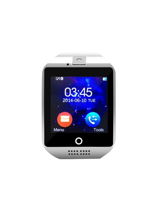 jm new q18 white silver colour smart watche with sim/sd card support - 15118730 - Very Small Image - 1