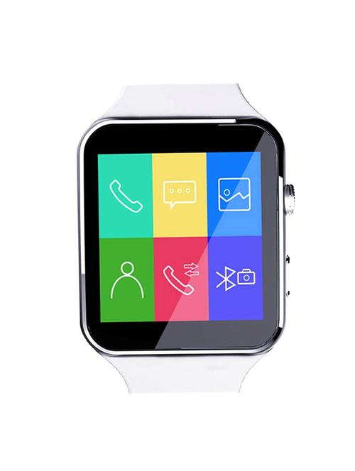 jm new x6 black smart watch with crue glass - 15118732 - Very Small Image - 1