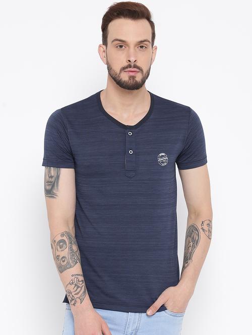 navy blue cotton t-shirt - 15119056 - Very Small Image - 1
