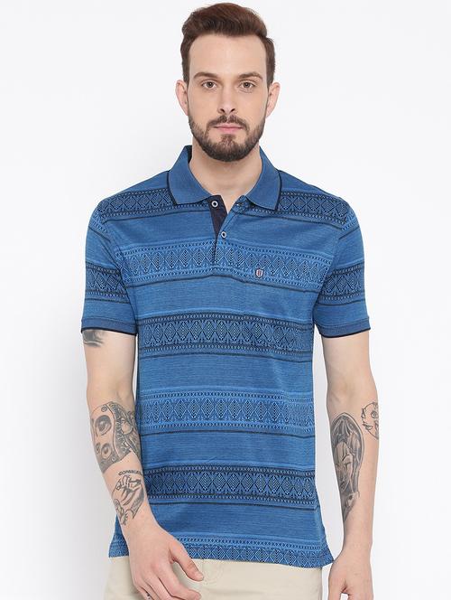 blue cotton polo t-shirt - 15119125 - Very Small Image - 1