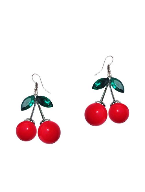 red metal earring - 15119217 - Very Small Image - 1
