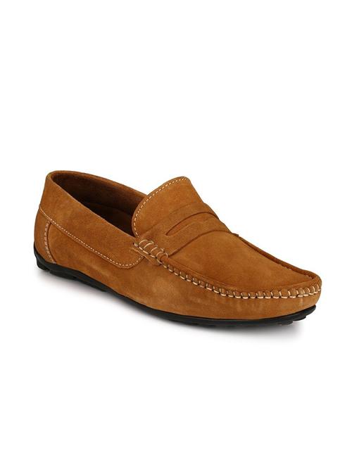 tan suede slip on loafer - 15121181 - Very Small Image - 1