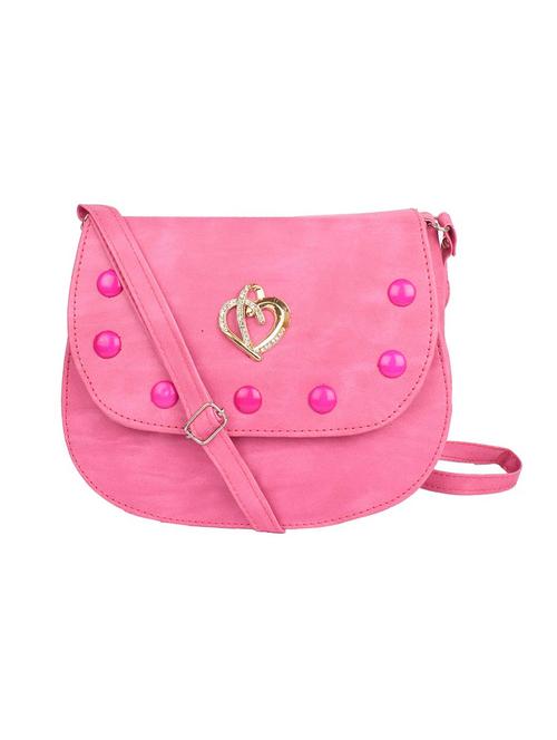 pink leatherette sling bag - 15121572 - Very Small Image - 1
