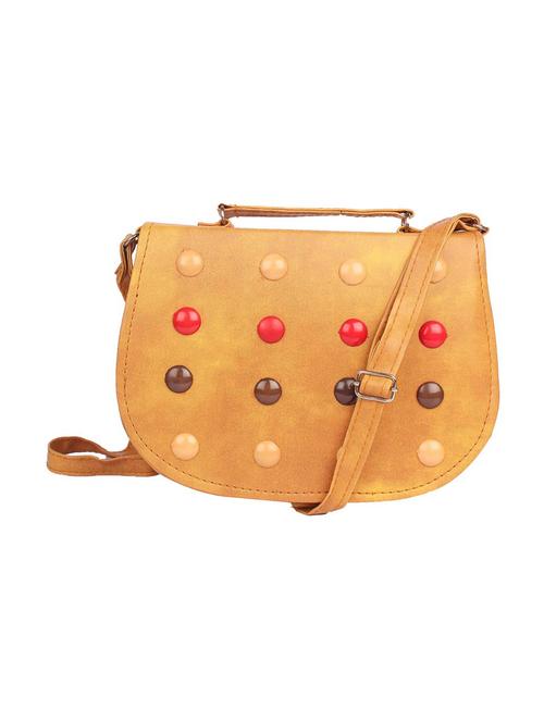 brown leatherette sling bag - 15121579 - Very Small Image - 1