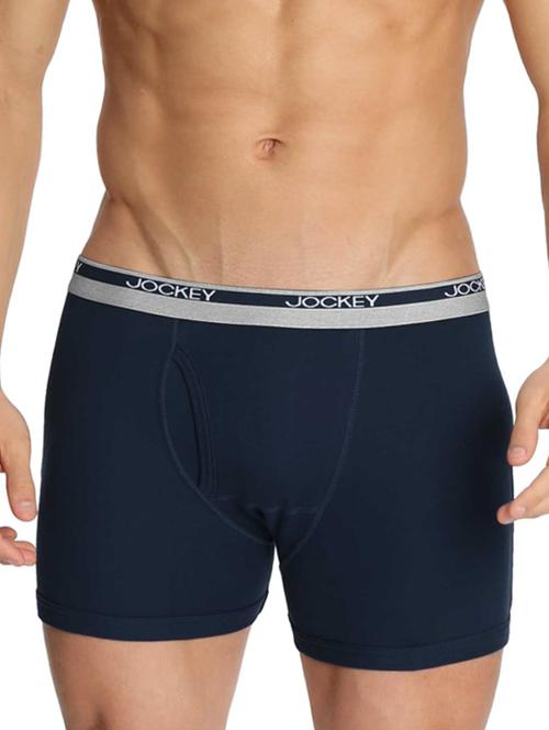 navy cotton trunk - 15123167 - Very Small Image - 1