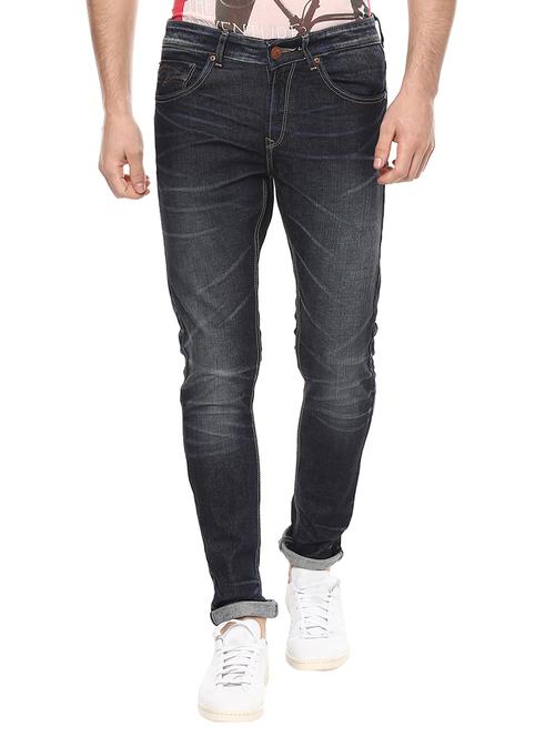dark blue light washed denim jeans - 15124500 - Very Small Image - 1