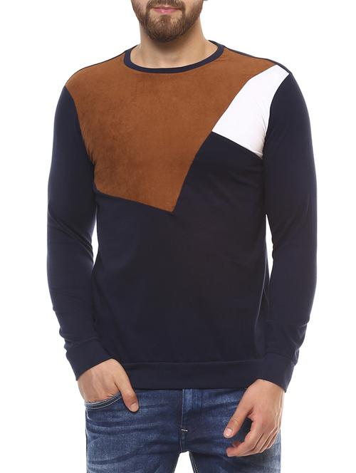blue cotton cut and sew t-shirt - 15124709 - Very Small Image - 1