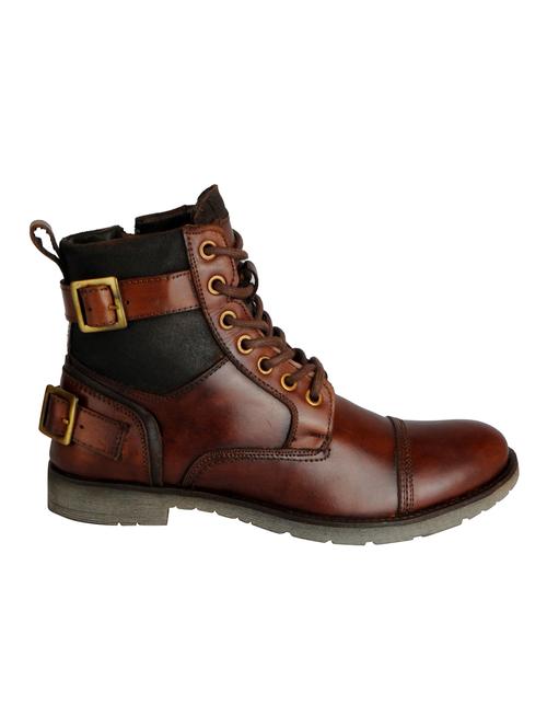 tan leather high ankle boot - 15125782 - Very Small Image - 1
