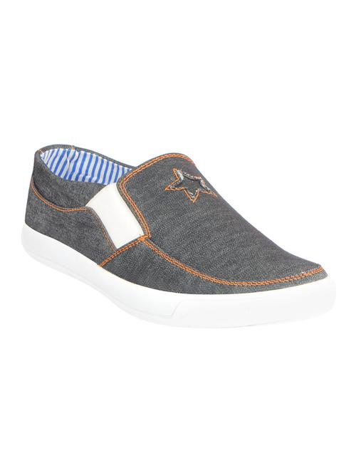 grey canvas casual slipon - 15125802 - Very Small Image - 1