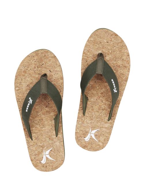 beige fabric toe separator flip flops - 15126535 - Very Small Image - 1