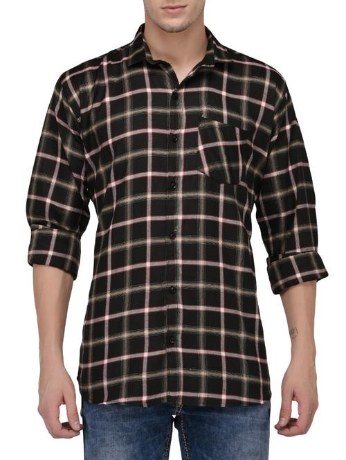 black cotton casual shirt - 15127937 - Very Small Image - 1