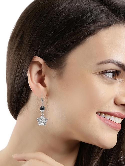 black metal drop earring - 15128844 - Very Small Image - 1