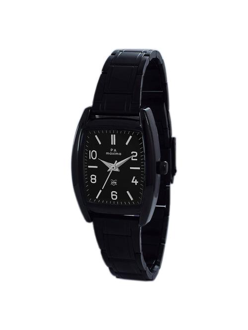 maxima black dial watch for women - 49950calb - 15130382 - Very Small Image - 1