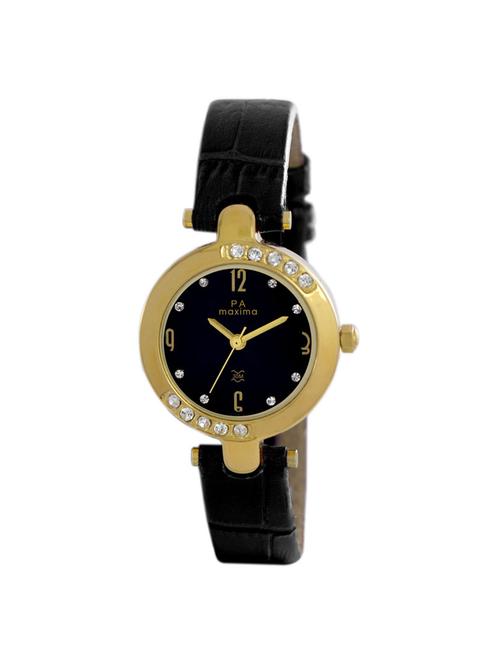 maxima black dial watch for women - c-29414lmly - 15130386 - Very Small Image - 1