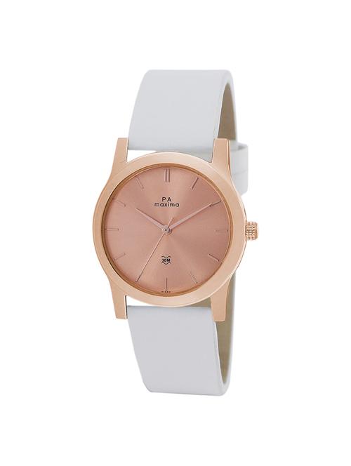 maxima pink dial watch for women - o-44562lmlr - 15130387 - Very Small Image - 1