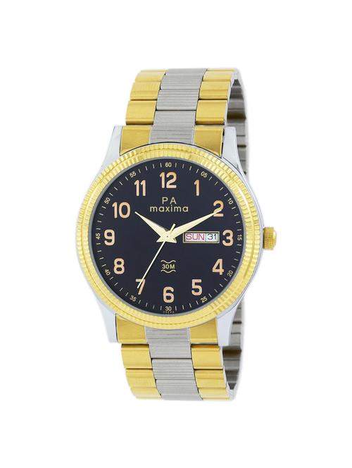 maxima black dial watch for men - 45243cmgt - 15130411 - Very Small Image - 1