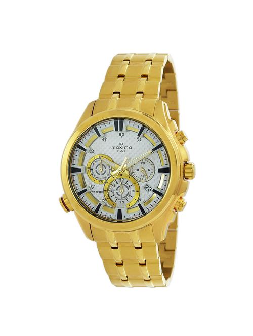 maxima silver dial watch for men - 46130cmgy - 15130453 - Very Small Image - 1