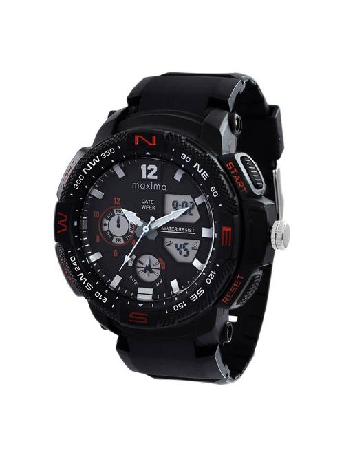 maxima black dial watch for men - 51671ppan - 15130461 - Very Small Image - 1