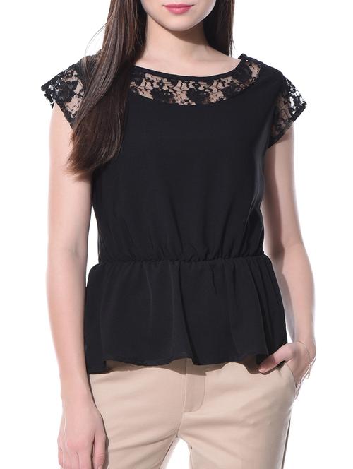 lace panel gathered top - 15131161 - Very Small Image - 1