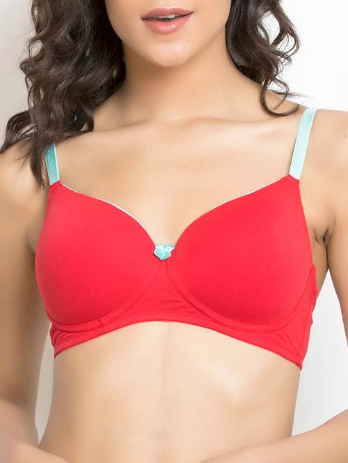 red solid t-shirt bra - 15131844 - Very Small Image - 1