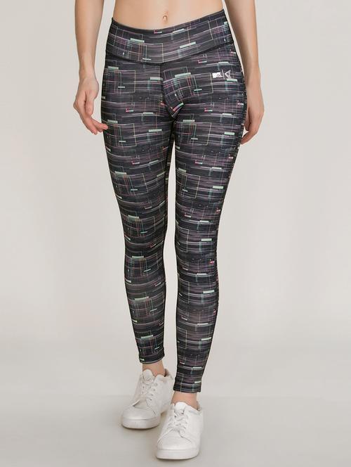black printed track pant - 15132005 - Very Small Image - 1